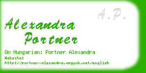 alexandra portner business card